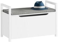 SoBuy Truhenbank FSR76, Schuhschrank schmal, Schuhregal Garderobenbank, mit