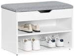 SoBuy Schuhbank FSR25, Schuhregal mit gepolstertem Kissen, Schuhorganizer,...