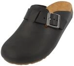 Haflinger Haflinger Porto Lederclog mit Korkfu&szlig;bett Lederdecksohle Unisex Hausschuh