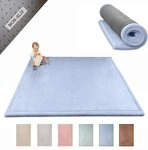 Hakuna Matte Spielmatte Baby 200x150x2,5cm, blau &ndash; Teppich f&uuml;r Kinderzimmer...