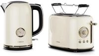 Klarstein Fr&uuml;hst&uuml;cks-Set Victoria (3-tlg), Toaster mit Br&ouml;tchenaufsatz 800W