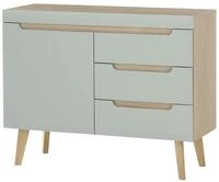 Furn.Design Kommode Isgard (Sideboard in Pistazie und Scandi Eiche, 107 x 83...