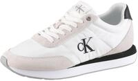 Keilsneaker CALVIN KLEIN "RETRO RUNNER ESS MIX MAT", Damen, Gr. 38, wei&szlig;,...