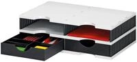 STYRO Organizer Papier- und Dokumentenablage styrodoc duo Set 2 Schubladen