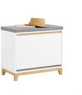 SoBuy Schuhkipper FSR191, Schuhschrank mit Klappe Schuhbank mit Sitzkissen...