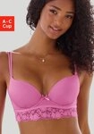 Vivance by Lascana Push-up-BH Anisa mit B&uuml;gel und Spitze entlang der Unterbrust,