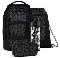 Satch Schulranzen Schulrucksack-Set PACK Blurry Faces 4-teilig (4-teilig),