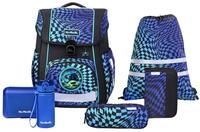 McNeill Schulranzen Bravo, inkl. Etui, Turnbeutel, (Set, 9-tlg., Schlamperrolle,