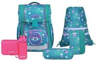McNeill Schulranzen Bravo, inkl. Etui, Turnbeutel, (Set, 9-tlg., Schlamperrolle,