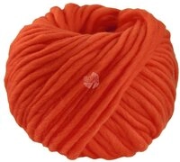 LANA GROSSA CONFETTI UNI H&auml;kelwolle, 50 m (fingerdickes Merino-Dochtgarn), 100 g rot