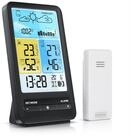 BEARWARE Wetterstation (mit Au&szlig;ensensor, Funk, Prognose, Temperaturtrend, Luftdruck,