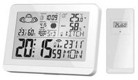 Miraval Moderne Design Funk-Wetterstation Funkwetterstation (Au&szlig;ensensor, mit
