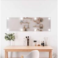 vidaXL LED-Lichtspiegel vidaXL Wandspiegel mit LED-Leuchten 30x100 cm Glas...