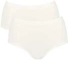 High-Waist-Slip SLOGGI "GO Sense", Damen, Gr. S, wei&szlig; (silk wei&szlig;), Single Jersey,