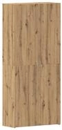 vidaXL Schuhregal Schuhschrank mit Regal Braun 80 x 35,5 x 180 cm Holzwerkstoff,