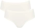 Hipster SLOGGI "GO Sense", Damen, Gr. XS, wei&szlig; (silk wei&szlig;), Single Jersey,