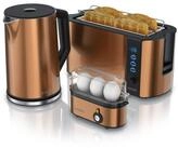 Arendo Fr&uuml;hst&uuml;cks-Set (3-tlg), Wasserkocher 1,5l, 4-Scheiben Toaster, 3er