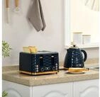 HOMCOM Toaster Wasserkocher Fr&uuml;hst&uuml;ck-Set: 1,7L, 4 Scheiben, 7...