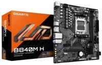 Gigabyte B840M H Mainboard - AMD Ryzen 9000 CPUs, 5+2+2 Phasen VRM, bis zu 7200