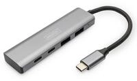 Digitus USB-Verteiler USB-C Hub, 4-Port, 2x USB A + 2x USB-C