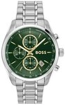 BOSS Quarzuhr GRAND PRIX 44 1514266, Armbanduhr, Herrenuhr, Edelstahlarmband, analog,