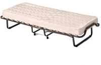 COSTWAY G&auml;stebett 80x200cm Klappbar, mit Matratze aus Memory Schaum, Rollen