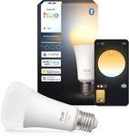 Philips Hue LED-Leuchtmittel White Ambiance 1600lm smarte Lampe, E27, 1 St.,