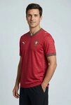 PUMA Fu&szlig;balltrikot FPF HOME JERSEY REPLICA f&uuml;r Fu&szlig;ball, Kurzarm, mit