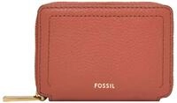 Fossil Kartenetui Zip Around Card Case RFID, aus echtem Leder mit RFID-Blocker Schutz