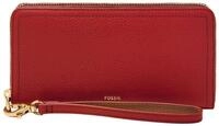 Fossil Geldb&ouml;rse RFID Zip Around Clutch, aus echtem Leder mit RFID-Blocker Schutz