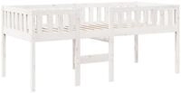 vidaXL Bett Kinderbett ohne Matratze Wei&szlig; 90x190 cm Massivholz Kiefer