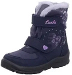 Lurchi Kimiko SYMPATEX, Blinkschuh Winterboots Boots mit Schneeflocken Print,