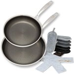 HENSSLERS Pfannen-Set HENSSLERS Kochbox Deluxe, Edelstahl (Set, 10-tlg., Pfanne...