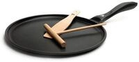 KLAMER Cr&ecirc;pepfanne 28cm, Pancake Pfanne mit Aluguss, Pfannkuchenpfanne,