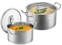 SILBERTHAL Kochtopf Topfset, Edelstahl (2er Set 3,5 & 5,8L, 2-tlg),
