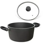 Hoffmann Germany Kochtopf Aluguss Antihaft Induktion &Oslash; 24 cm mit Glasdeckel...