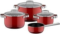 WMF Topf-Set Fusiontec Mineral Pro, Glas, Edelstahl (Set, 7-tlg), kratzfeste