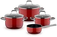 WMF Topf-Set Fusiontec Essential Pro, Edelstahl, Glas (Set, 7-tlg), kratzfeste