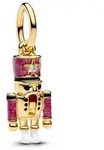 Pandora Kettenanh&auml;nger Charm-Beweglicher Nussknacker Goldfarben