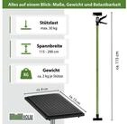 TRUTZHOLM Montageklemme 3 x Einhandst&uuml;tze Montagest&uuml;tze Deckenst&uuml;tze