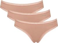 sloggi Minislip GO Crush (3er Pack) dehnbare Spitzendetails, Cotton-Mix