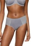 Slip TRIUMPH "Essential Minimizer T Hipster X", Damen, Gr. 36, grau (grau shadow),