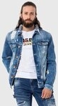 Cipo & Baxx Jeansjacke Jacke im destroyed Look