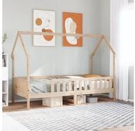 vidaXL Bett, Kinderbett 90x200 cm Massivholz Kiefer