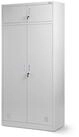 Jan Nowak Mehrzweckschrank Metall Spind 90 cm BORYS Kleiderstange Halbablage