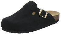 AFS-Schuhe 290097 Clogs Pantolette f&uuml;r Damen aus Leder mit Fu&szlig;bett, Hausschuhe Made