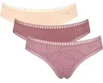 sloggi Minislip GO Crush (3er Pack) dehnbare Spitzendetails, Cotton-Mix bunt XS