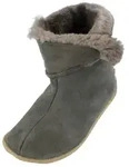Haflinger Lemmi Lammfell Hausschuhe Stiefel Unisex Hausschuh grau 44 EU