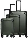travelite Trolleyset MILLENNIUM 3-teilig Reisekoffer Hartschale, 4 Rollen, (Set), aus