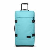 Eastpak Reisetasche Tranverz M Waterfall Blue (78 Liter) mit Rollen hellblau